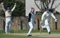 Scott survives a confident LBW appeal.jpg